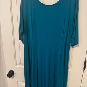 Eileen Fisher Teal Long Sleeve Dress